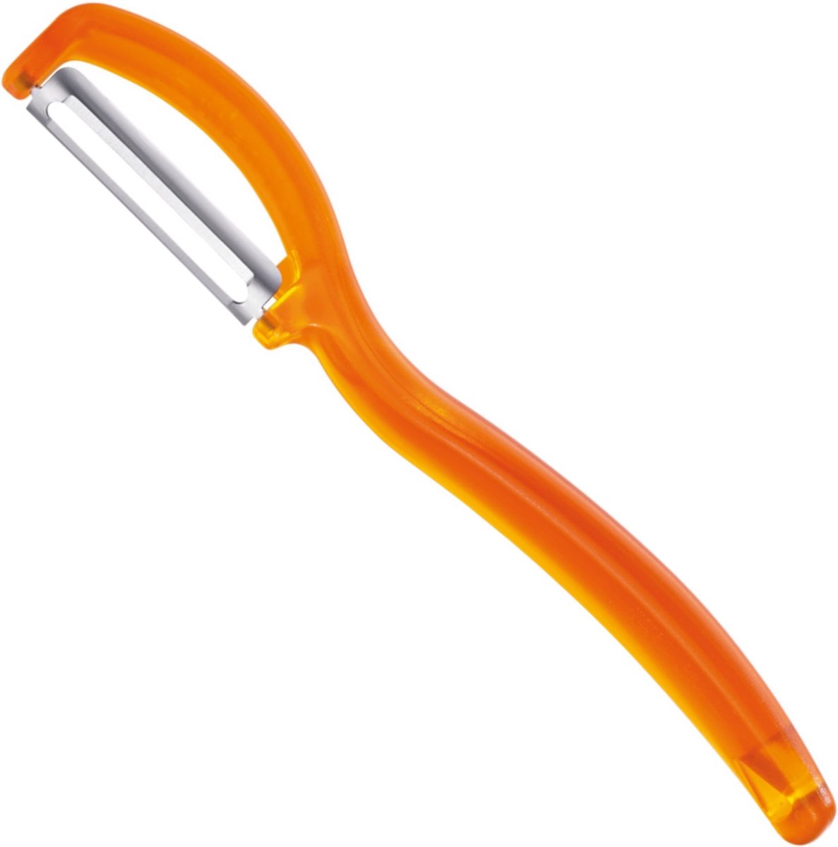Triangle Ultra Fijne Dubbelzijdige Dunschiller – Glad Mesje – Oranje – 17 cm