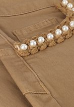 Liu Jo Drill Stretch Mix Pants Broeken Dames - Beige - Maat 27