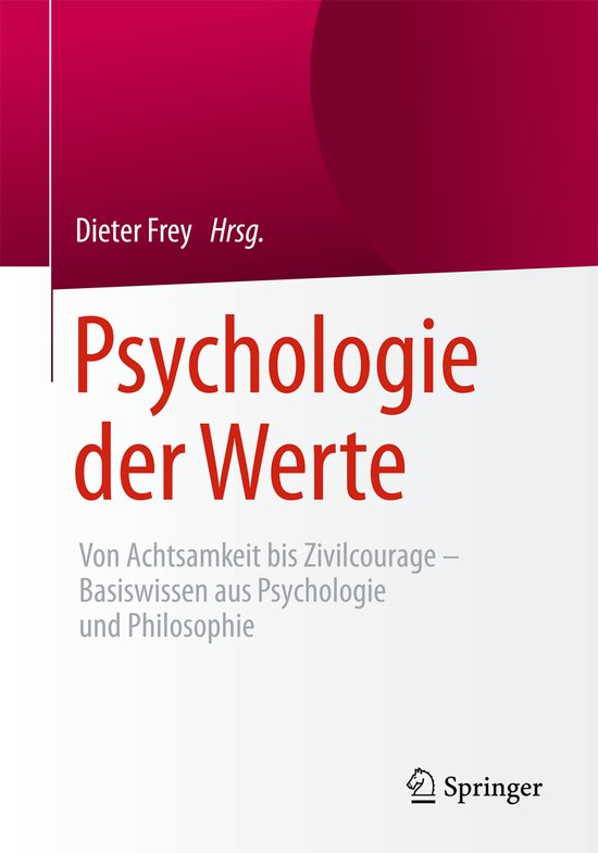 Psychologie der Werte - cover