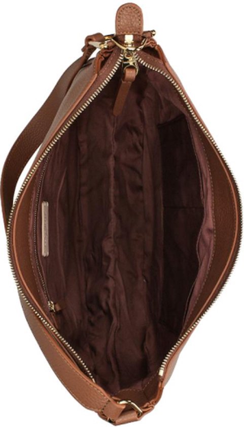 COCCINELLE Cuir Sac à épaule Priscilla Handbag Grained Leather Brule Terracotta