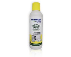 HEITMANN pure Ontkalker- Citroenzuur ontkalker, Natuurvriendelijk Schoonmaakmiddel voor Keuken & Badkamer, vloeibaar, 1x 500 ml