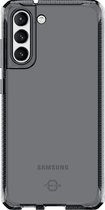 ITSkins SpectrumClear Telefoonhoesje geschikt voor Samsung Galaxy S21 FE Hoesje Flexibel TPU Backcover Shockproof - Zwart