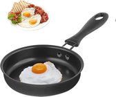 Mini poêle à frire, Mini poêle à œufs, Mini poêle à œufs de 12 cm, Poêles à frire portables, poêle à œufs antiadhésive pour œufs, bacon, steaks, pour cuisinière à gaz, cuisinière à induction