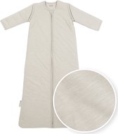Meyco Baby Slub baby slaapzak met afritsbare mouwen - greige - 110cm - 2.5 TOG