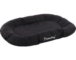 Hondenmand Dreambay® Ovaal Zwart – 100x75x15 cm – waterafstotend & wasbare hoes – duurzaam hondenkussen – Flamingo
