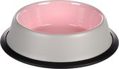 Flamingo Nell - Eet- En Drinkpot Katten - Eet- En Drinkpot Kat Nell Inox Roze Rond Antisliprand 200ml 15.3cm - 1st - 132965 - 1st