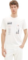 Tom Tailor Men-T-shirt--10332 Off White-Maat S