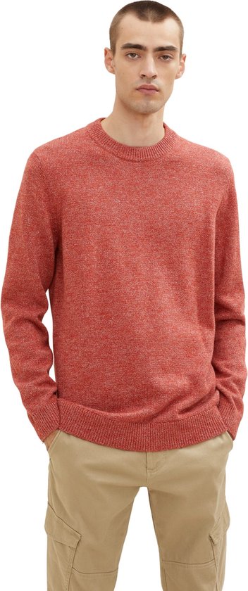 Tom Tailor Men-Pull--30821 spicy red-Maat 3XL