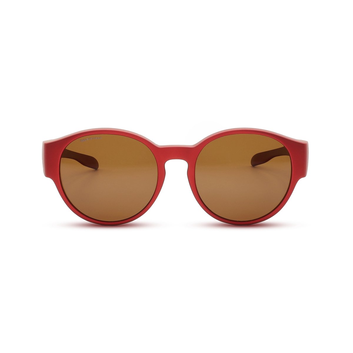 IKY EYEWEAR overzet zonnebril OB-1007E3-rood-mat-metallic