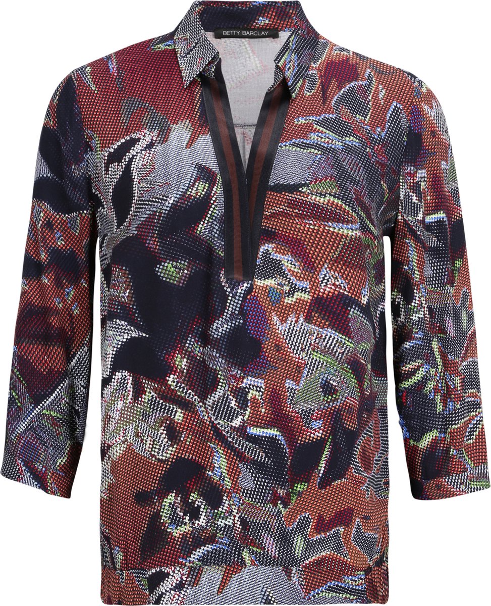 BETTY BARCLAY - Bloes 3/4 mouw - Maat 42 - Vrouwen - 8876 Dark Blue/ - Viscose