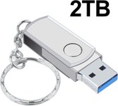 USB Stick 2TB Metalen Zilver Pen Drive Cle Flash Memoria Usb 3.0 Pendrive Draagbare Ssd Flash Disk