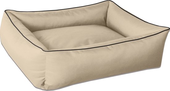 BedDog® hondenmand MAX, vierkant hondenkussen, grote hondenbed, hondensofa, met afneembare hoez, wasbaar, XXXL, antraciet