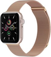 iMoshion Bandje Geschikt voor Apple Watch Bandje Series 1 / 2 / 3 / 4 / 5 / 6 / 7 / 8 / 9 / SE - 38 / 40 / 41 mm Maat S - iMoshion Milanees magnetische band - Rosé Goud