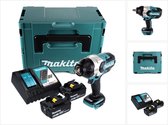 Makita DTW 1002 RGJ accu slagmoersleutel 18 V 1000 Nm 1/2" borstelloos + 2x oplaadbare accu 6.0 Ah + lader + Makpac