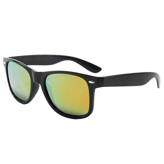 Fako Sunglasses® - Zonnebril Classic Polarised - Polariserend - Gepolariseerd - Polarized - Heren Zonnebril - Dames Zonnebril - Zwart - Rood Spiegel van Fako Sunglasses® — afbeelding 2