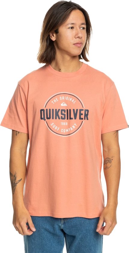 Quiksilver Circle Up Heren T-shirt Eqyzt07680-mjr0 - Kleur Roze - Maat S