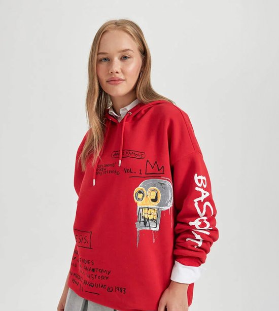 Cool - Licensed Michel Basquiat Oversized fit Sweatshirt met