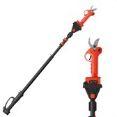 YARDIO Tools® - Telescopische Snoeischaar - Elektrische Snoeischaar - Takkenschaar - Snoeischaar - 140cm tot 210cm - ERMY21vESG21v - Incl. Accu 1.5a