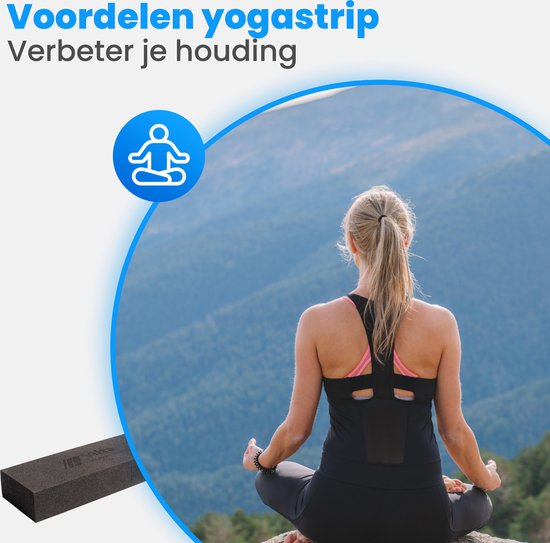 Yoga strip - Rol - Strap - Rubber - Critical alignment - Rugstretcher - Houding corrector - Correctie - Merkloos