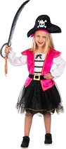 FUNIDELIA Roze Piraten kostuum voor meisjes - Maat: 97 - 104 cm