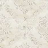 Barok behang Profhome 387071-GU vliesbehang hardvinyl warmdruk in reliëf licht gestructureerd in barok stijl glanzend beige goud crèmewit 5,33 m2