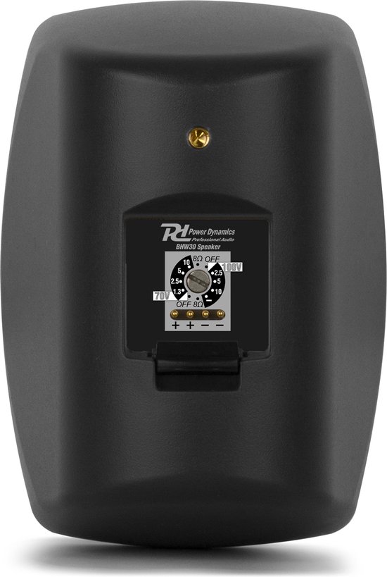 Power Dynamics BHW30BK waterbestendige speaker set - 100V - 40W - Zwart van Power Dynamics — afbeelding 2