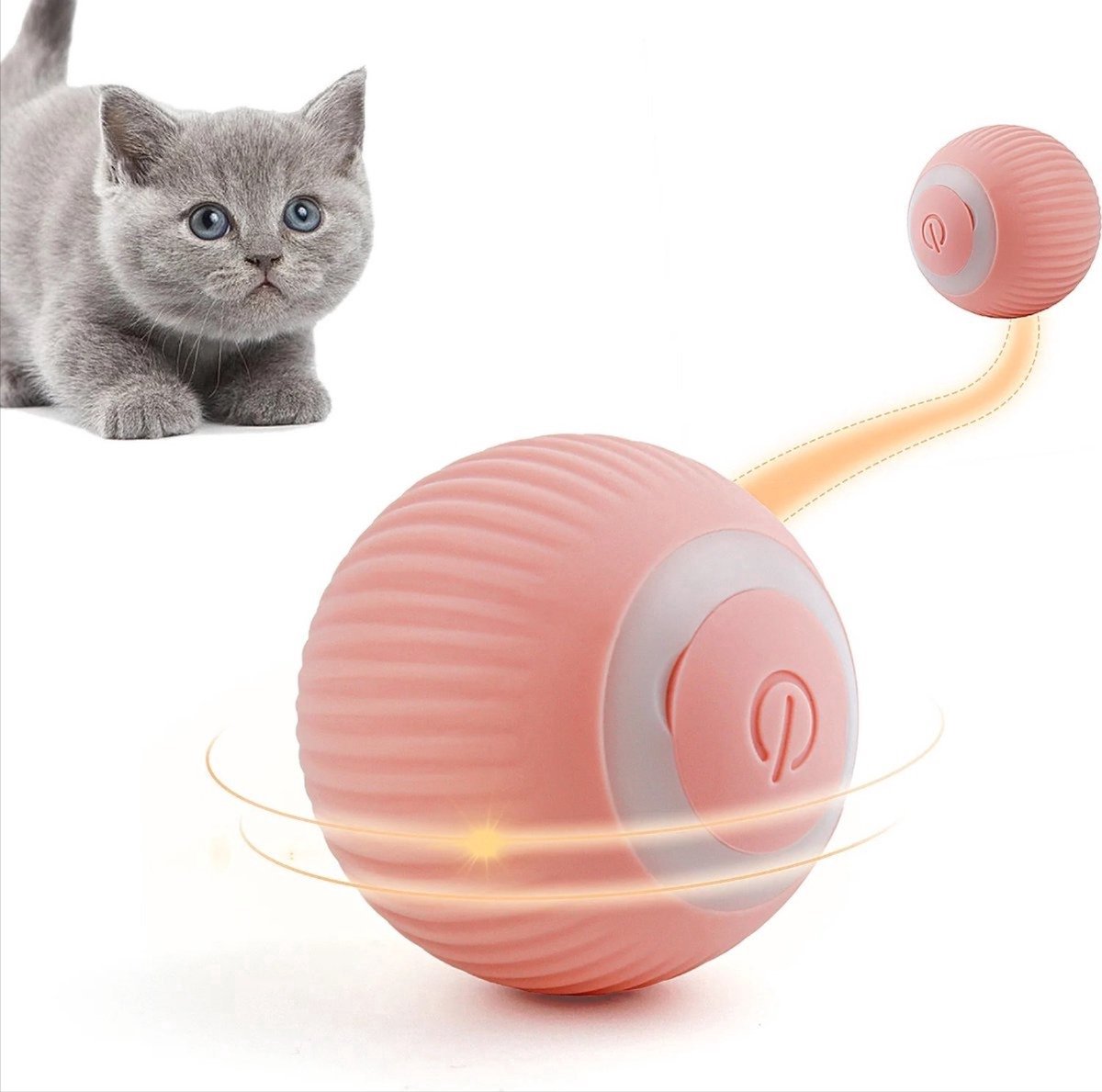 *** Elektrische Speelbal Kat - Slimme Interactieve Zelfrollende Bal - Speelgoed voor katten Hond - Kattenspeelgoed - van Heble® ***