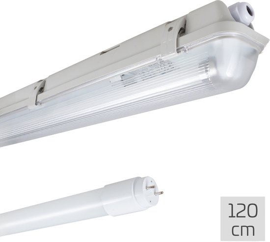 LED's Light Lampe fluorescente LED complète 120 cm - Luminaire avec Tube LED - Etanche - 1890 lm