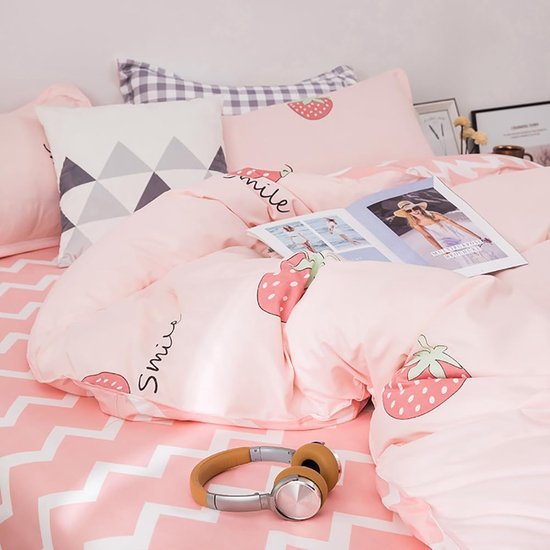 Matt&Rose Beddengoedset, met sterren, 135 x 200 cm, meisjesbeddengoed