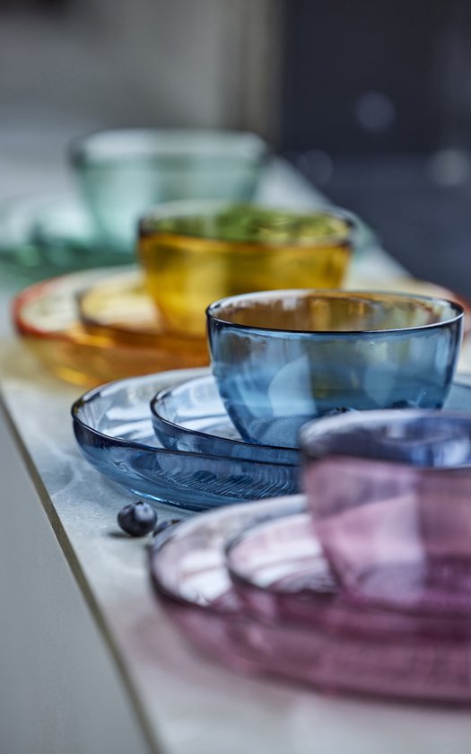 Vaso h 44 cm in vetro riciclato ambra - Dekan