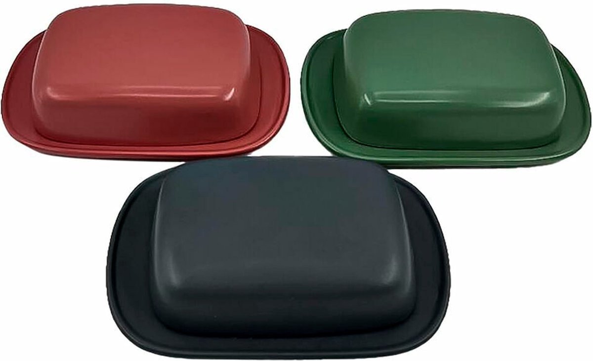 Goedkoopste Botervloot DKD Home Decor 19 x 13 x 5 cm Keramiek (3 Onderdelen