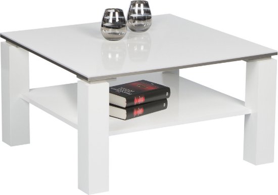 Emob - Salontafel - Wit - 75x75x41 cm