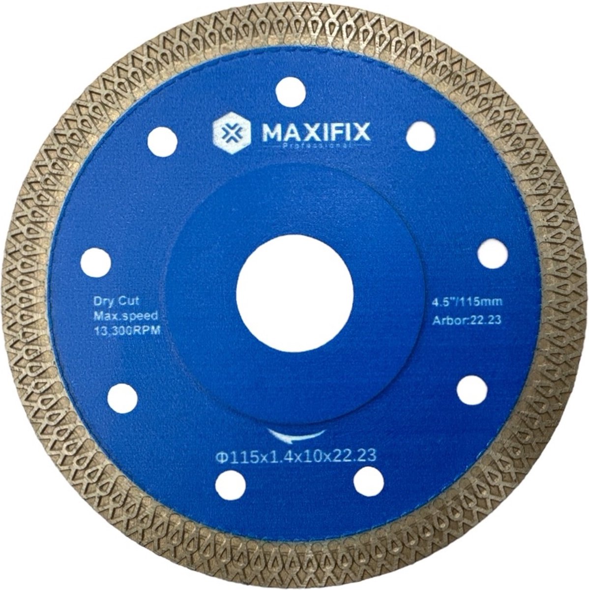 Maxifix Premium Slijpschijf - Diamantschijf - Tegelschijf - Droog 115 mm - Maxifix