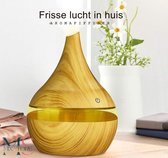 MS MixStore® - Luchtbevochtiger - 7 kleuren LED - Hout - Lichthout - Donkerhout - Aroma Therapie