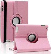 Draaibare Bookcase - Geschikt voor oude iPad Hoes 2e, 3e, 4e Generatie - 9.7 inch (2011,2012) Zacht Roze