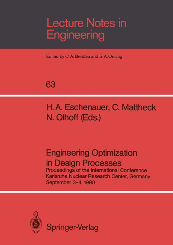 Engineering Optimization in Design Processes - cover