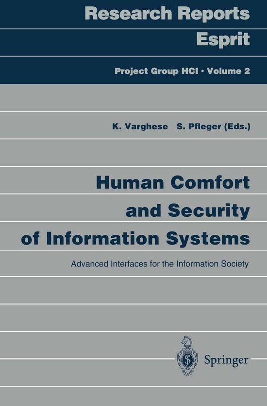 Human Comfort and Security of Information Systems - cover