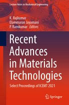 Lecture Notes in Mechanical Engineering- Recent Advances in Materials Technologies