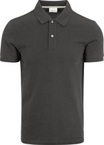Profuomo - Piqué Poloshirt Antraciet - Modern-fit - Heren Poloshirt Maat S