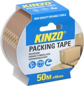 Kinzo Ruban d'emballage - marron - 48 mm x 50 m - fournitures d'emballage pour bureau/maison