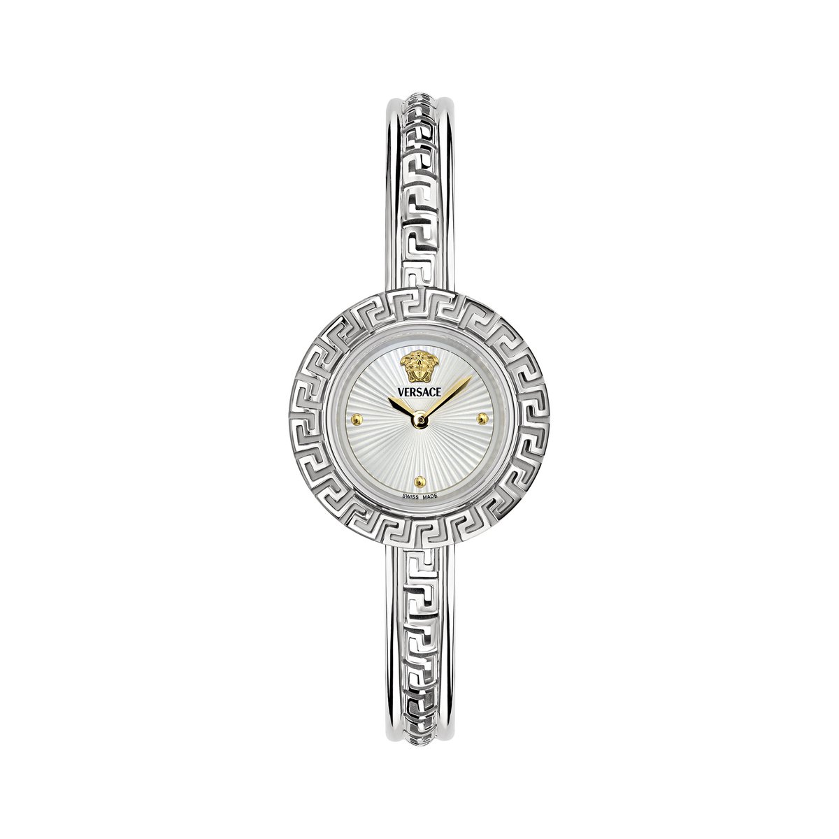 Versace La Greca VE8C00324 Horloge - Staal - Zilverkleurig - Ø 28 mm