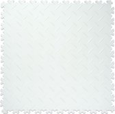 PVC kliktegel diamant | Wit | Set 10 tegels | Per 2,5m² | 50x50cm | Dikte 4mm