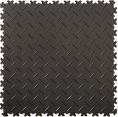 PVC kliktegel diamant | Zwart | Set 10 tegels | Per 2,5m² | 50x50cm | Dikte 4mm