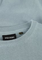 Lyle & Scott Cotton Crew Neck Jumper Polo's & T-shirts Heren - Polo shirt - Blauw - Maat M