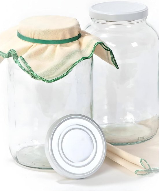 Fermentatiepot - Fermenteren - Fermentatie pot - Zuurkoolpot - Weckpot - Must have voor het inmaken van groente!