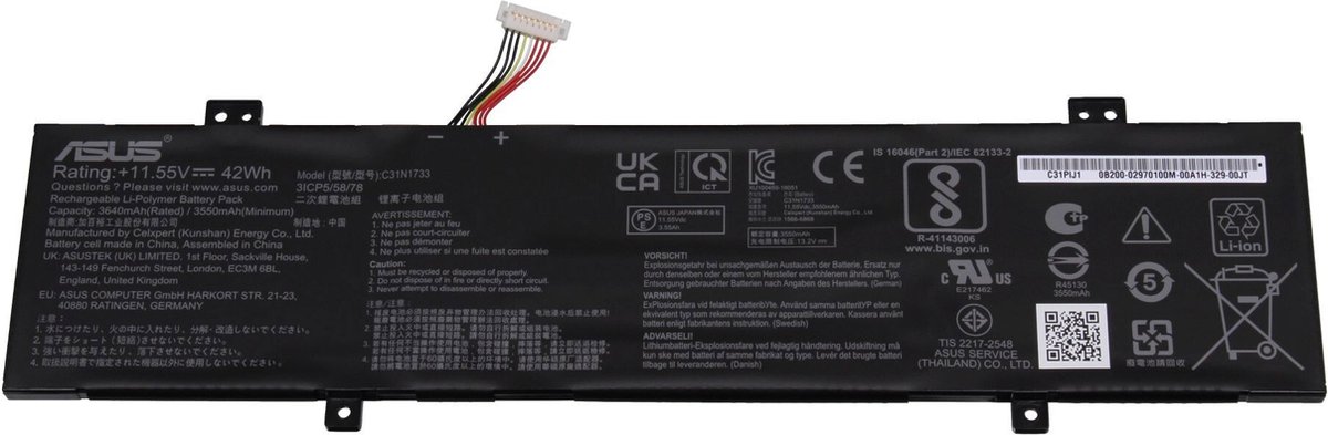 Asus 0B200-02970100 Batterij - 42Wh