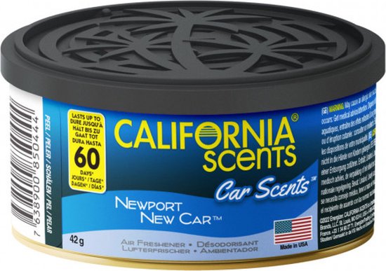 California Scents Luchtverfrisser Display 12 Stuks Newport New Car