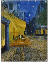 Tuinposter Van Gogh - café de nuit 80x60 cm