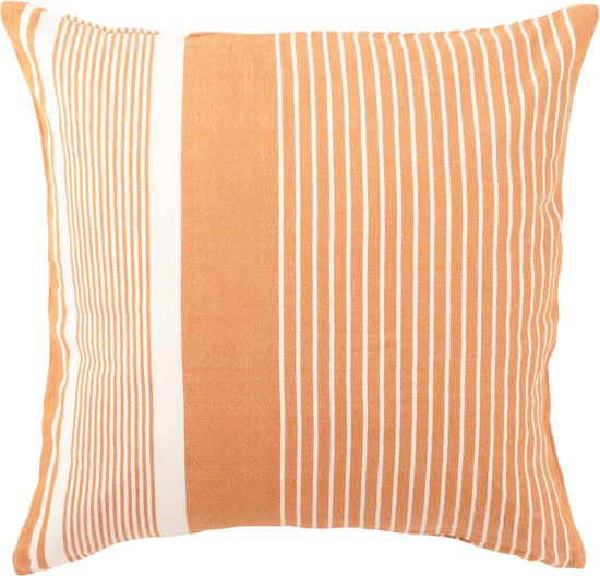 J-Line Coussin Mik Coton Beige/Orange