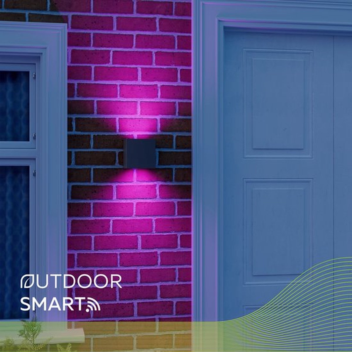 Calex Smart Outdoor Slimme LED Wandlamp - Set van 2 - RGB Up & Down Buitenlamp, bediening via app en stem - Binnen & Buiten - Kleuren en Warm Wit Licht thumbnail 6